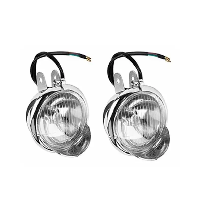 

Decorative Motorcycle Front Lamp for Suzuki Haojue Lifan Yamaha CG/GN/CB/CA/XL/XR/HJ 125cc-250cc Modified Chromed Fog Light