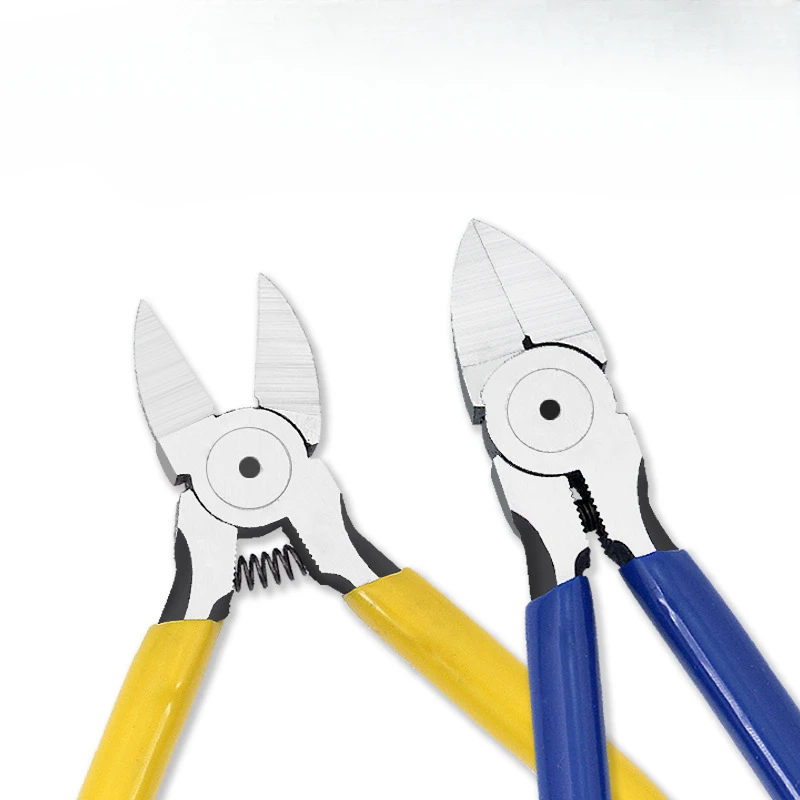 5 6 Inch Cr-V Plastic Pliers Diagonal Pliers Mini Electronic Wire Stripping Tool Side Cutter Cable Nipper DIY Repair