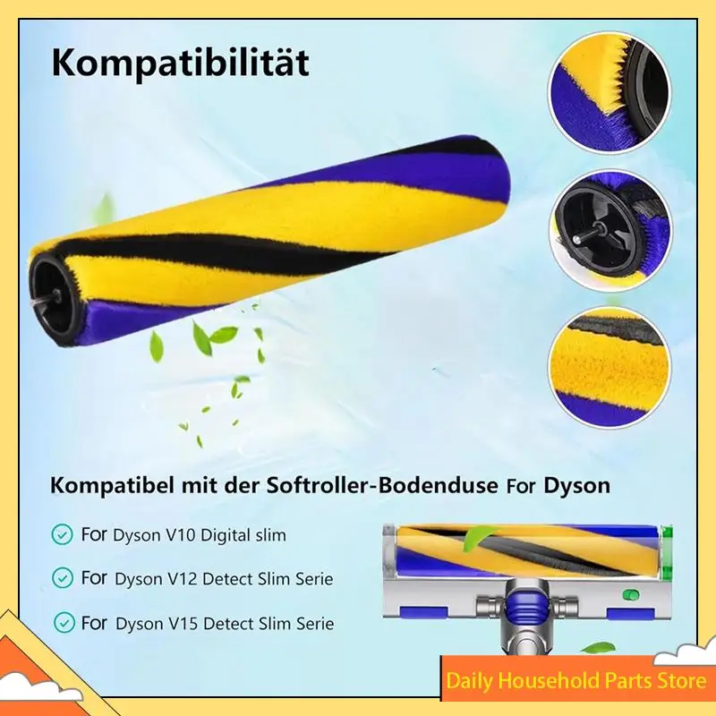 Para Dyson V12 Detect Slim Series Aspirador de pó Filtros de substituição e conjunto de acessórios de escova de rolo QUENTE!