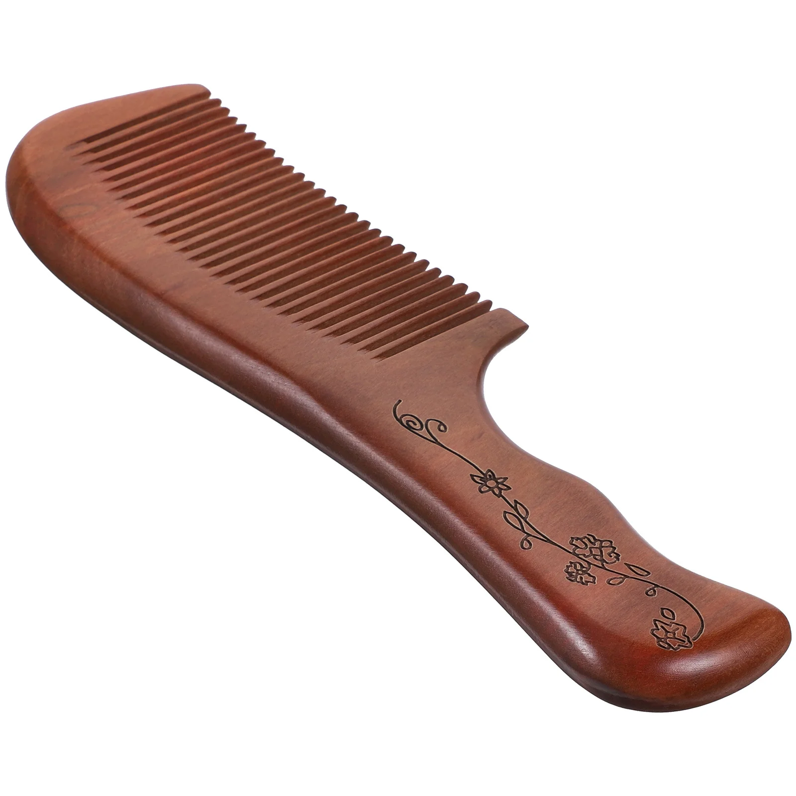 

Расческа из сандалового дерева, деревянная массажная расческа, антистатический инструмент для укладки волос для женщин, портативный дизайн из натурального дерева, уход за кожей головы
