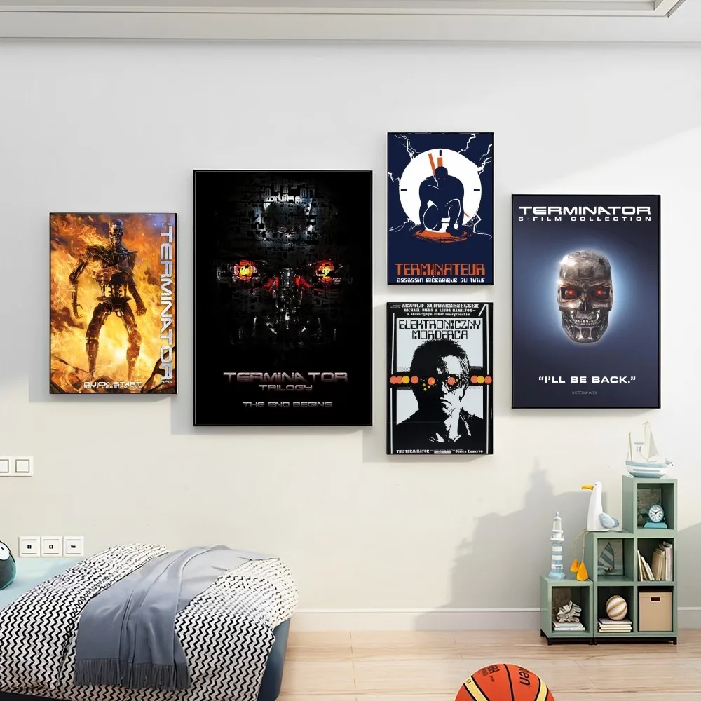 فيلم الخيال العلمي اللاصق ملصقات عتيقة ، ملصق ورق كرافت كلاسيكي لاصق ، بار تصنعه بنفسك ، مقهى ، ديكور غرفة كاواي