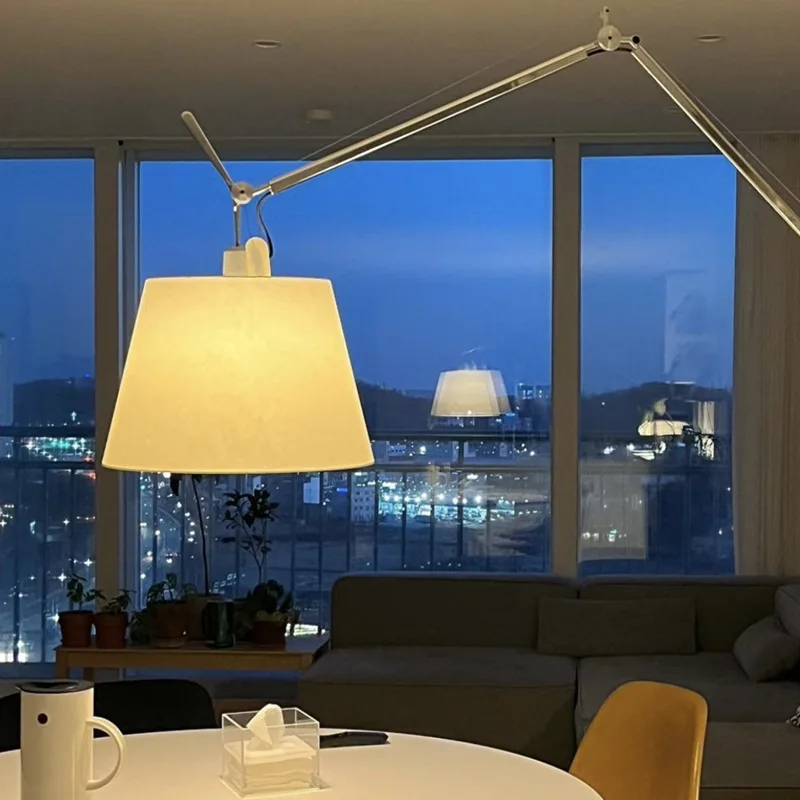 

Medieval style rocker arm telescopic second-hand floor lamp, new lamps, bedroom, living room, study, atmosphere, fishing lamp