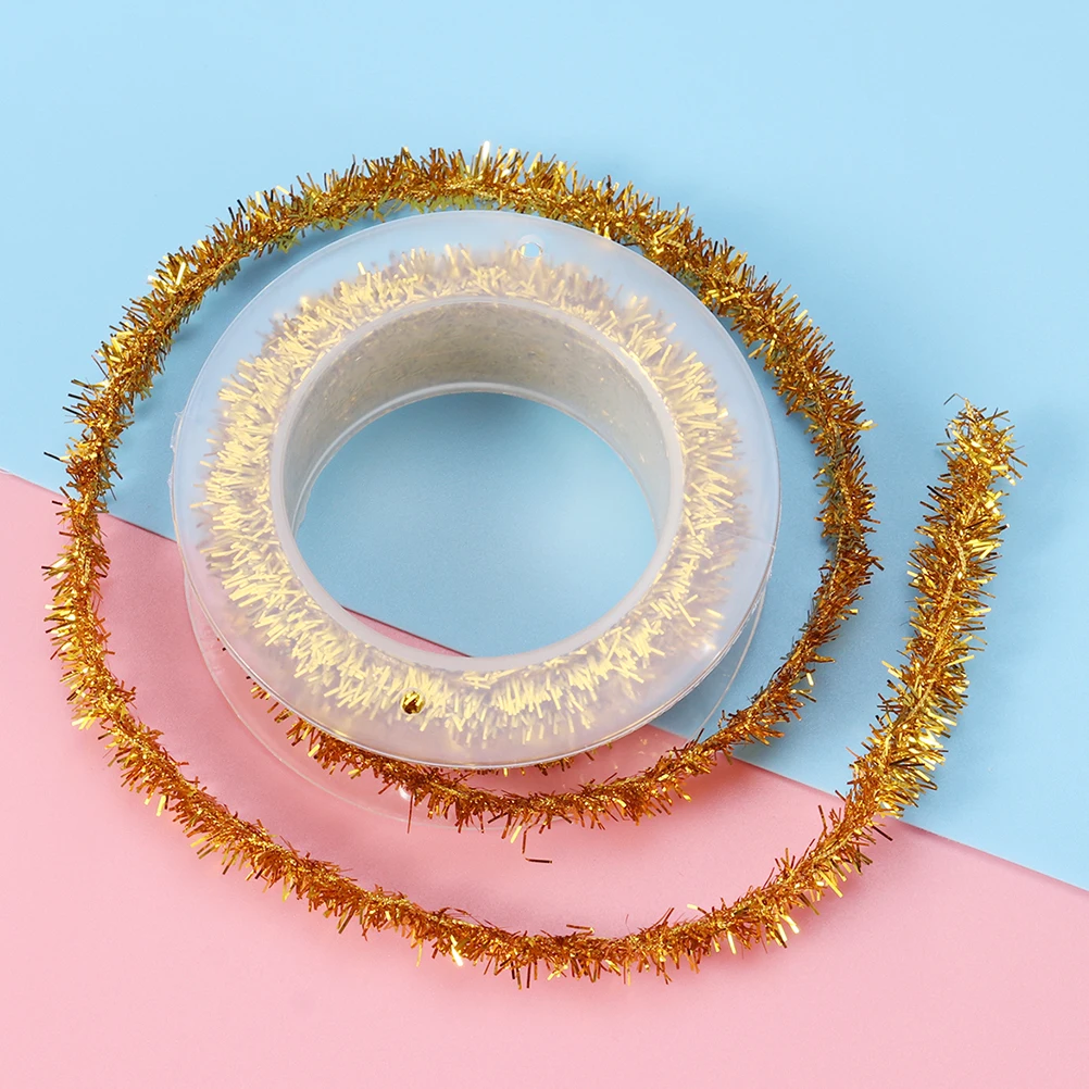 

4Pcs Christmas Tinsel Ribbons 3M Each Vibrant Metallic Garland for Gift Wrapping Tree Decorating Party Use Tinsel Garland