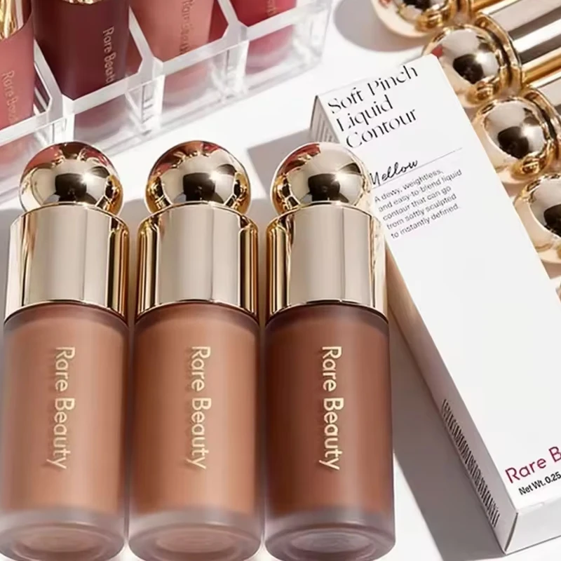 Corrector Líquido Bronceador Rare Beauty, Barra de Contorno, Maquillaje Natural de Larga Duración, Base Líquida, Colorete en Crema Tipo Puré de Patatas
