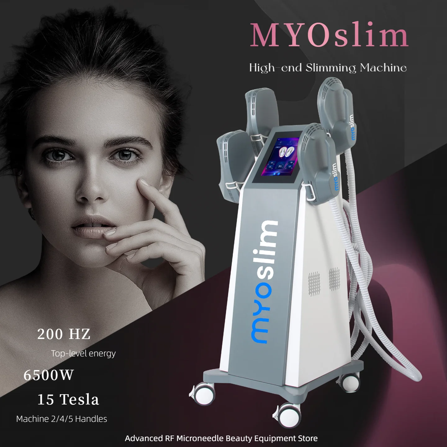 

MYOSLIM Ultra NEO EMS Фитнес-оборудование Технология 15T для скульптурирования тела Управление весом Подтяжка ягодиц。