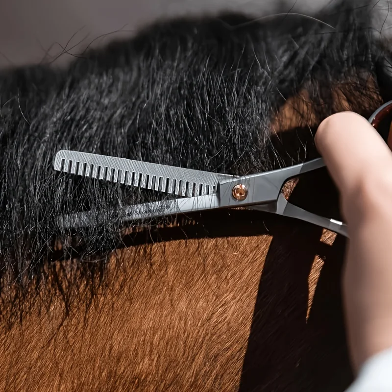 

Horse Grooming Tool Set Stainless Steel Fine Hair Trimming Kit for Hair Grooming Livestock Care and Pet Hair Maintenance