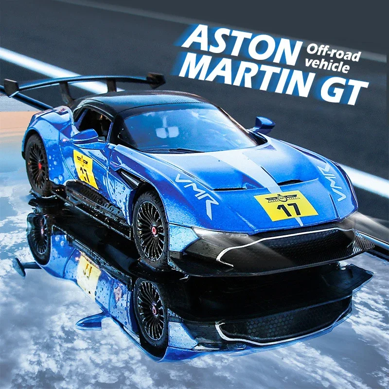 

1:22 Aston Martin GT Alloy Diecasts & Toy Vehicles Metal Toy Car Model Sound And Light Pull Back Collection Kids Toy