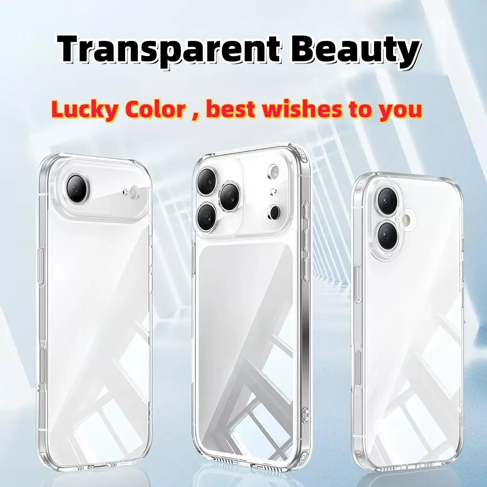 Transparente TPU-Handyhülle mit stoßfestem Schutz für iPhone 17 Pro Max/17 Pro/1 /Air/16/15/14/13/12/11 – transparent – Detail 12