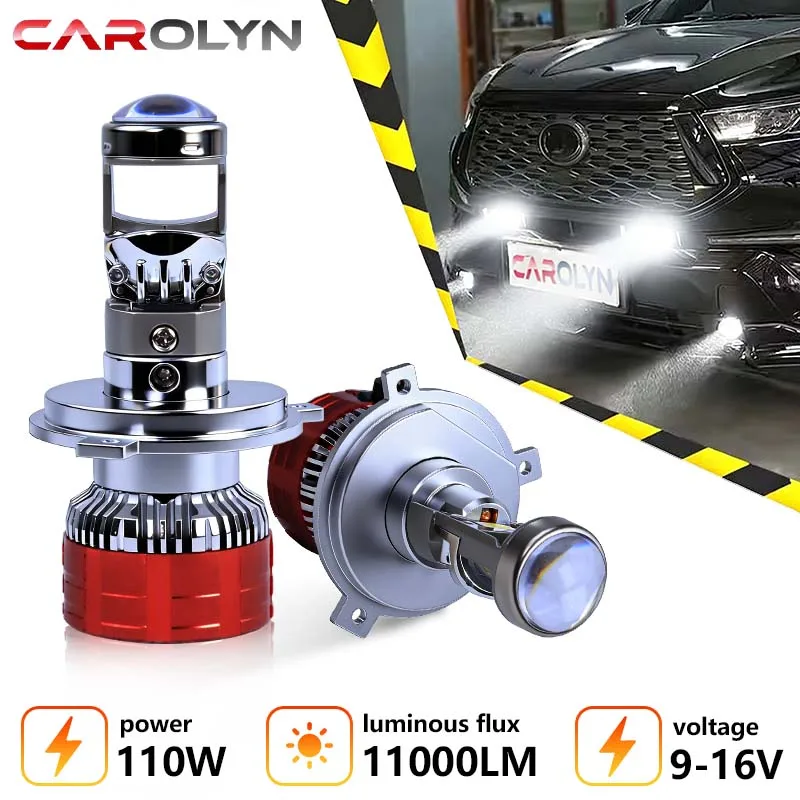 

H7 H4 H11 LED Projector Lens Headlight Upgraded A80 Motor Fog Light 110W 6000K IP68 Waterproof Canbus High Brightness Auto Light