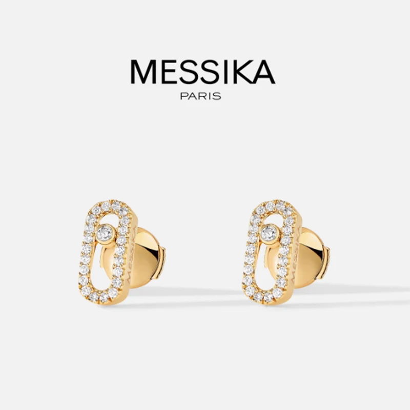 MESSIK Classic MOVE UNO Earrings S925 Sterling Silver Moving Diamond Official website Women's Earrings High Jewelry Gift