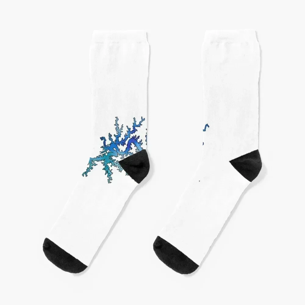 Lake Cumberland Kentucky Sticker Socks sports and leisure golf Male Socks Women's