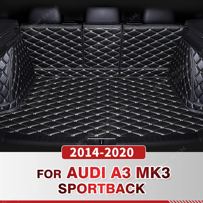 

Full Coverage Trunk Mat For Audi A3 Sportback MK3 2014-2020 19 18 17 16 15 Car Boot Cover Pad Interior Protector Accessories