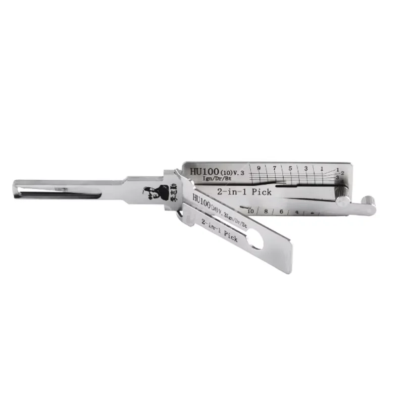 Original Lishi 2-in-1 HU66 HU100 HON66 HU100R HU92 HY22 TOY2 TOY48 HU101 HU162T-8 Lishi Schlossöffnungswerkzeug Türöffnungswerkzeug Edelstahl
