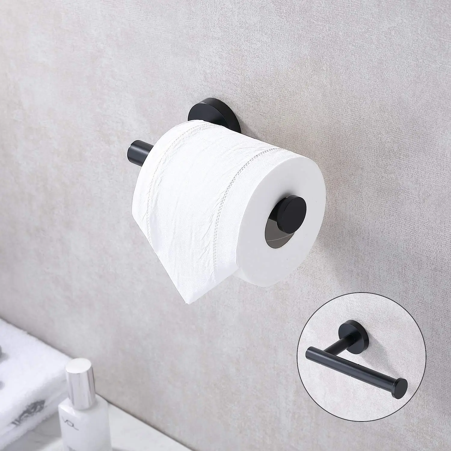 

Toilet Paper Roll Holder Stainless Steel Wall Mount Towel Rack Mega Roll for Kitchen Washroom Bathroom