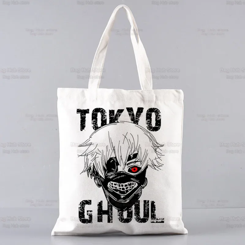 

Tokyo Ghoul Shopper Bags Shopping Bag Tote Bag Kaneki Ken Japanese Anime Shoulder Bag Canvas Bags Large Capacity College Handbag