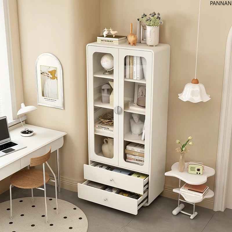 Modern simple living room home glass display cabinet dustproof children's bookshelf shelf