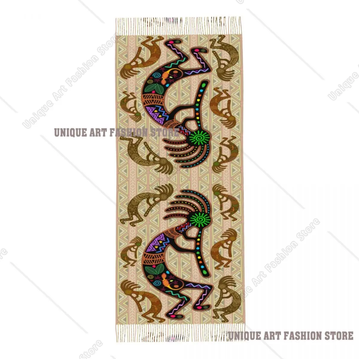 Scialli caldi invernali da donna con sciarpa tribale africana personalizzata avvolge sciarpe femminili