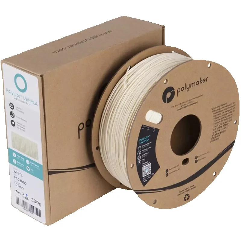 Polymaker PLA polilit LW-PLA 3D kartonu szpula niska gęstość Filament PLA 1.75mm 3D Filament 0.8 kg/rolka — zdjęcie produktu 7