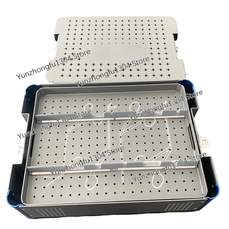 Medical Disinfection Box 1/2 Layer Laparoscopic Sterilization Container sterilising trays