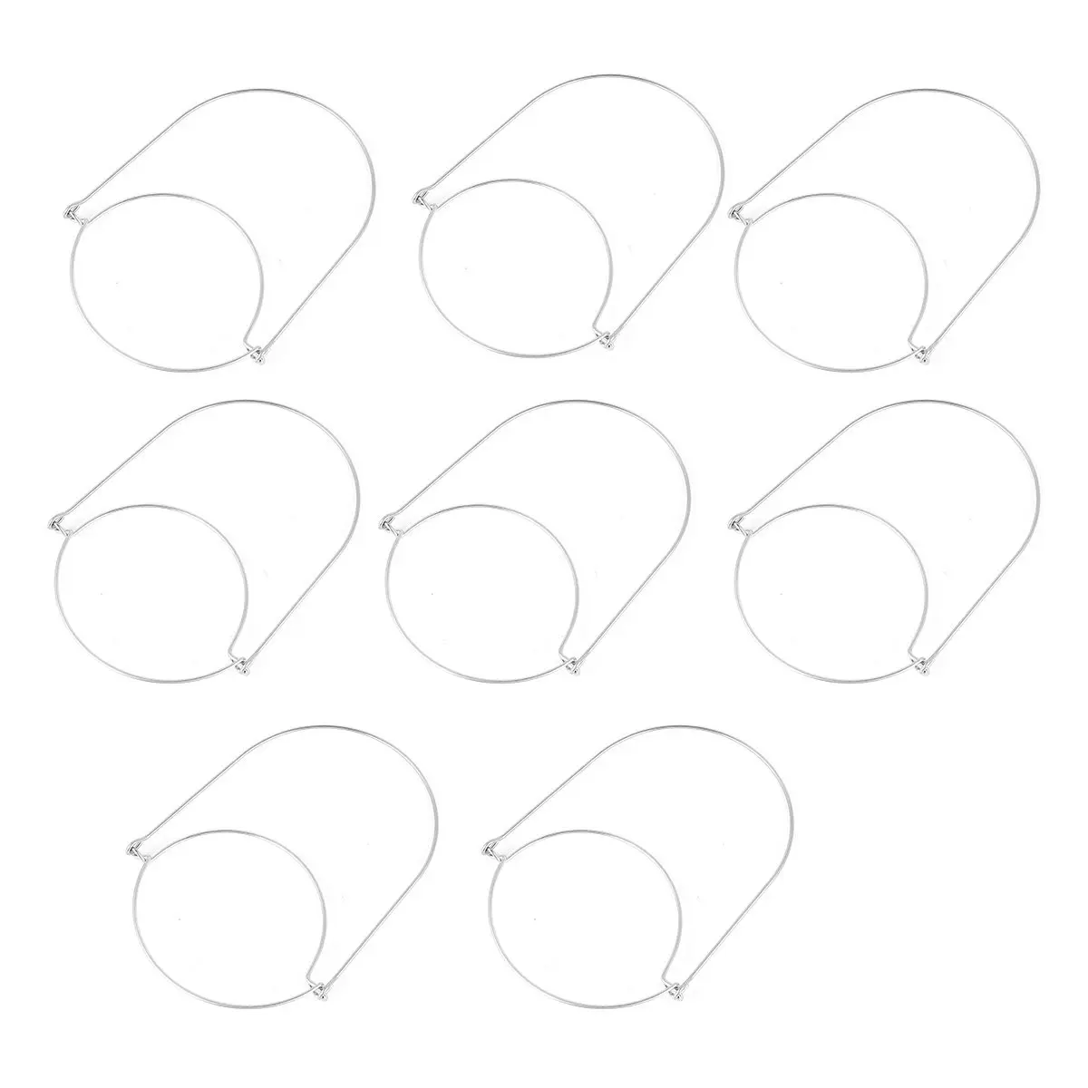 8Pcs Stainless Steel Mason Jar Lid Wire Handles Compatible with 70Mm Mouth Easy Install Wire Handle for Mason Jars Home