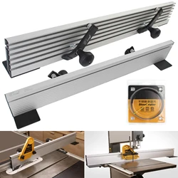 1Set For Table Saw, Band Saw, Aluminum Profile Router Fence, For Electric Circular Saw Cutting and Milling Grooves
