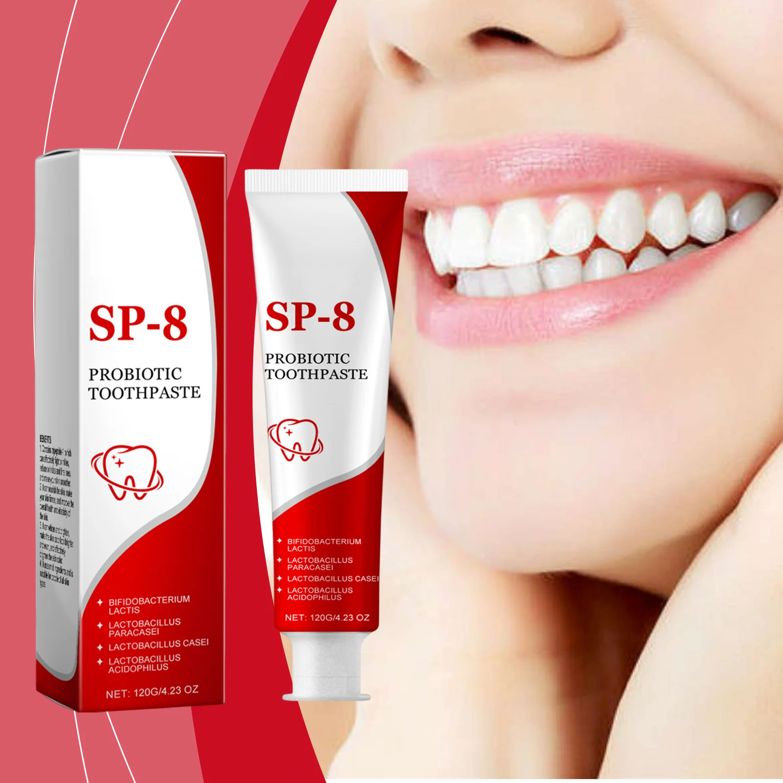 Sp-8 Probiotic Toothpaste Deep Cleaning Mint Fresh Breath Fresh Breath Dental Oral Hygiene Health Care Teeth Whiten Toothpaste