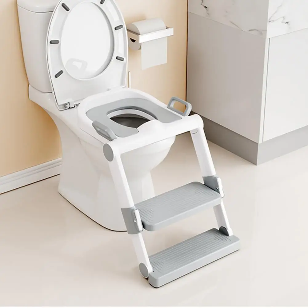 Long-lasting  Useful Baby Potty Training Seat Thickened Kids Potty Ladder Foldable   Home Supplies