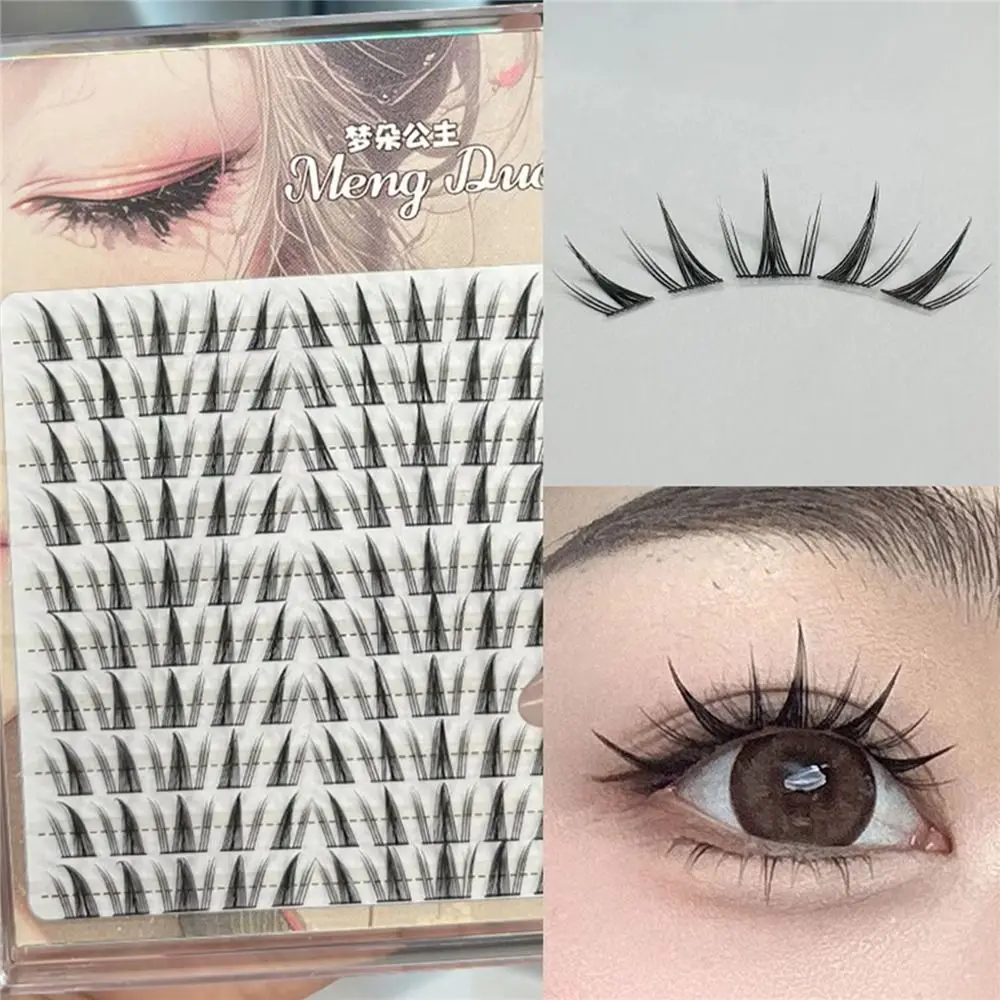 100 قطعة عباد الشمس الطبيعية لاش مجموعات Wispy لينة مريحة العنقودية رمش ملحقات رقيقة الفرقة الفردية جلدة النساء #1