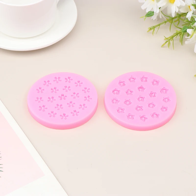 Mini 20 Holes Cherry Blossom Rose Silicone Mold DIY Flower Shaped Chocolate Fondant Dessert Flower Cake Decorative Baking Tool. view 5
