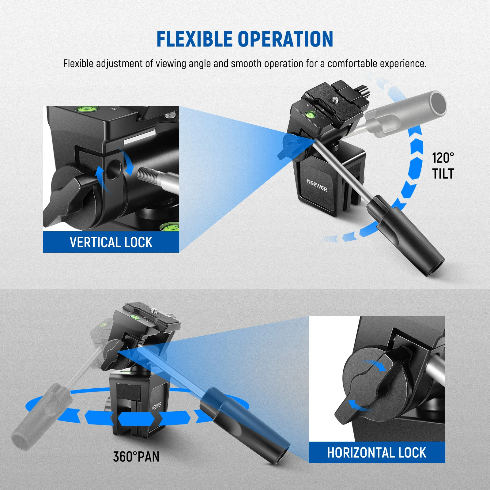 Imagem -04 - Neewer-car Janela Mount Holder para Spotting Scope Pan Handle Heavy Duty Câmera Slr Telescópio para Observação Vida Selvagem