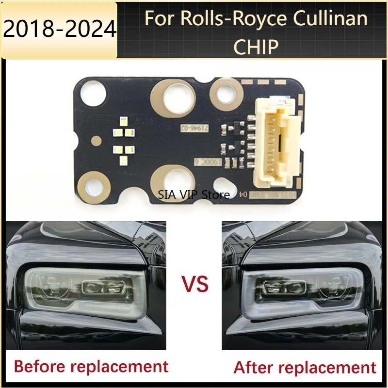 

Car Headlight DRL CHIP For Rolls-Royce Cullinan 2018-2024 Light Source Board Chip Ballast White Daytime Running Lights Angel Eye