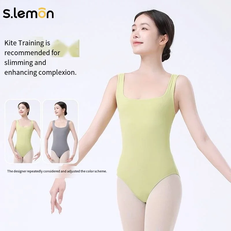 

S.lemon балетные трико для танцев, камзол с открытой спиной, широкие бретели, гимнастика для детей, взрослых, женщин и девочек