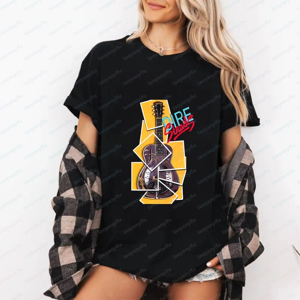 DIRE STRAITS - Rock/Summer Casual Trendy Multi-Purpose Short-Sleeved Men's and Women's Round-neck T-Shirt