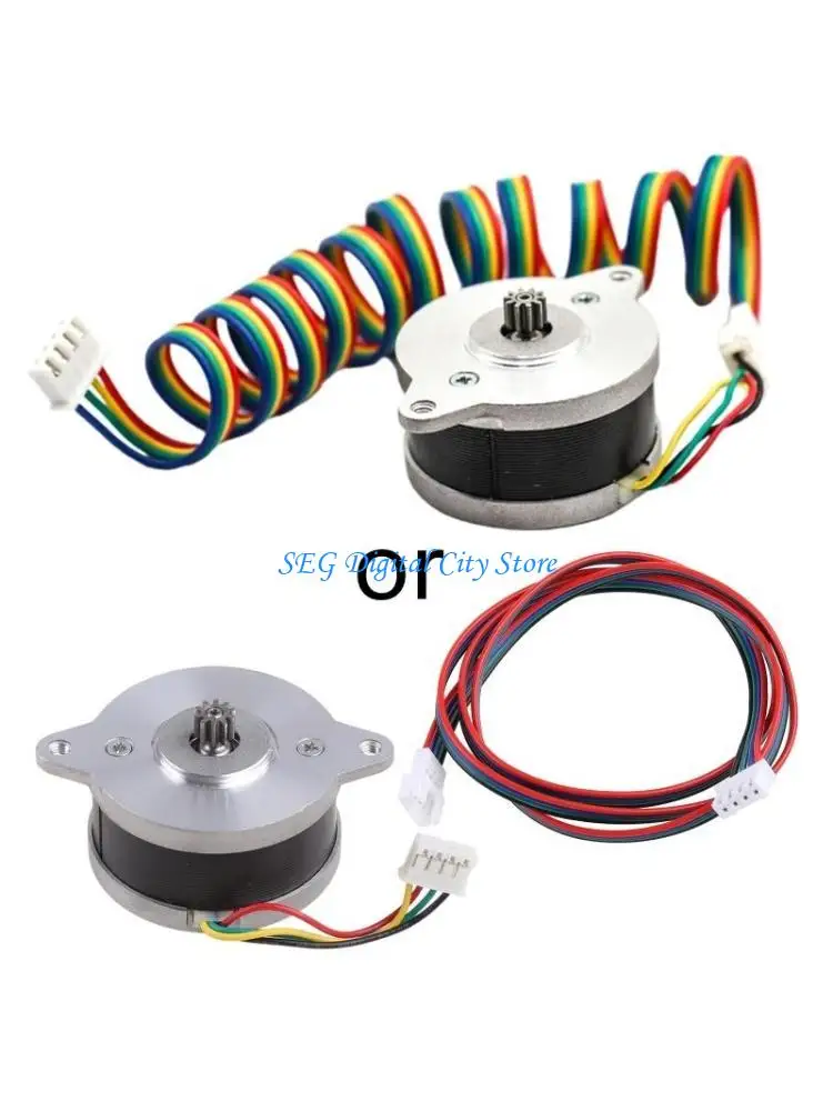 

U75B Шаговый двигатель экструдера с прямым приводом и двойным приводом NEMA14 36 мм, круглый двигатель для блинов 36HS2418CL16