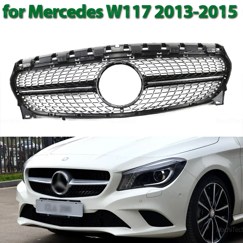 Car Front Bumper Grilles Kidney Racing Grill for Mercedes Benz CLA-Class W117 C117 X117 CLA180 CLA200 CLA250 2013 2014 2015