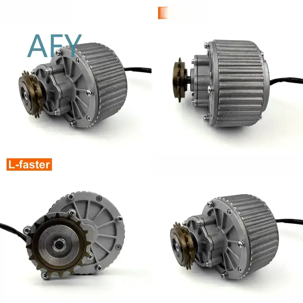 24V 36V Brushed Gear DC Motor for Electric Scooter Bicycle with 9 Tooth Sprocket for E Bike Conversion Kit Motor Replacement
