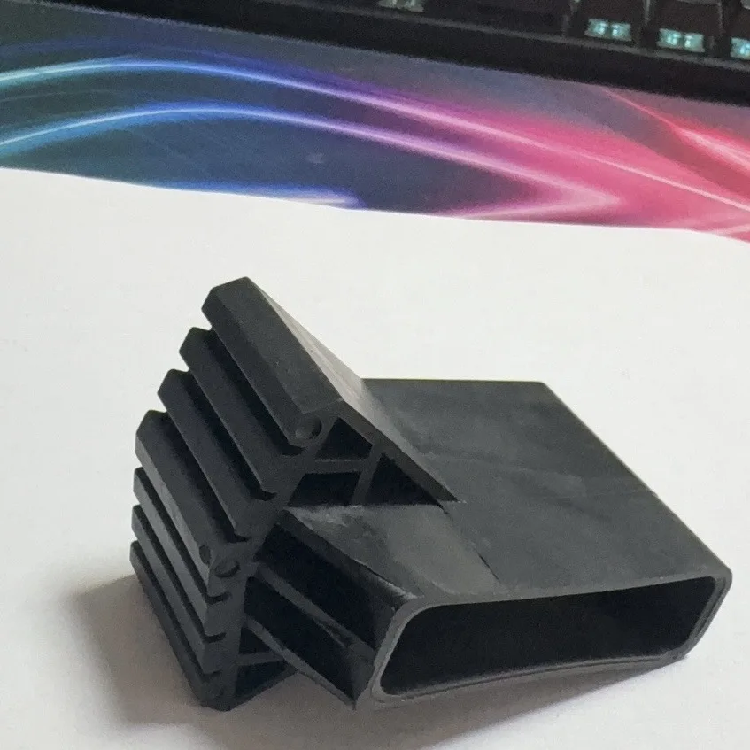 Black Protective Foot Cap For Folding Extension Stair Anti Slip Replacement Base Mat For EN131 Ladder Tool Part