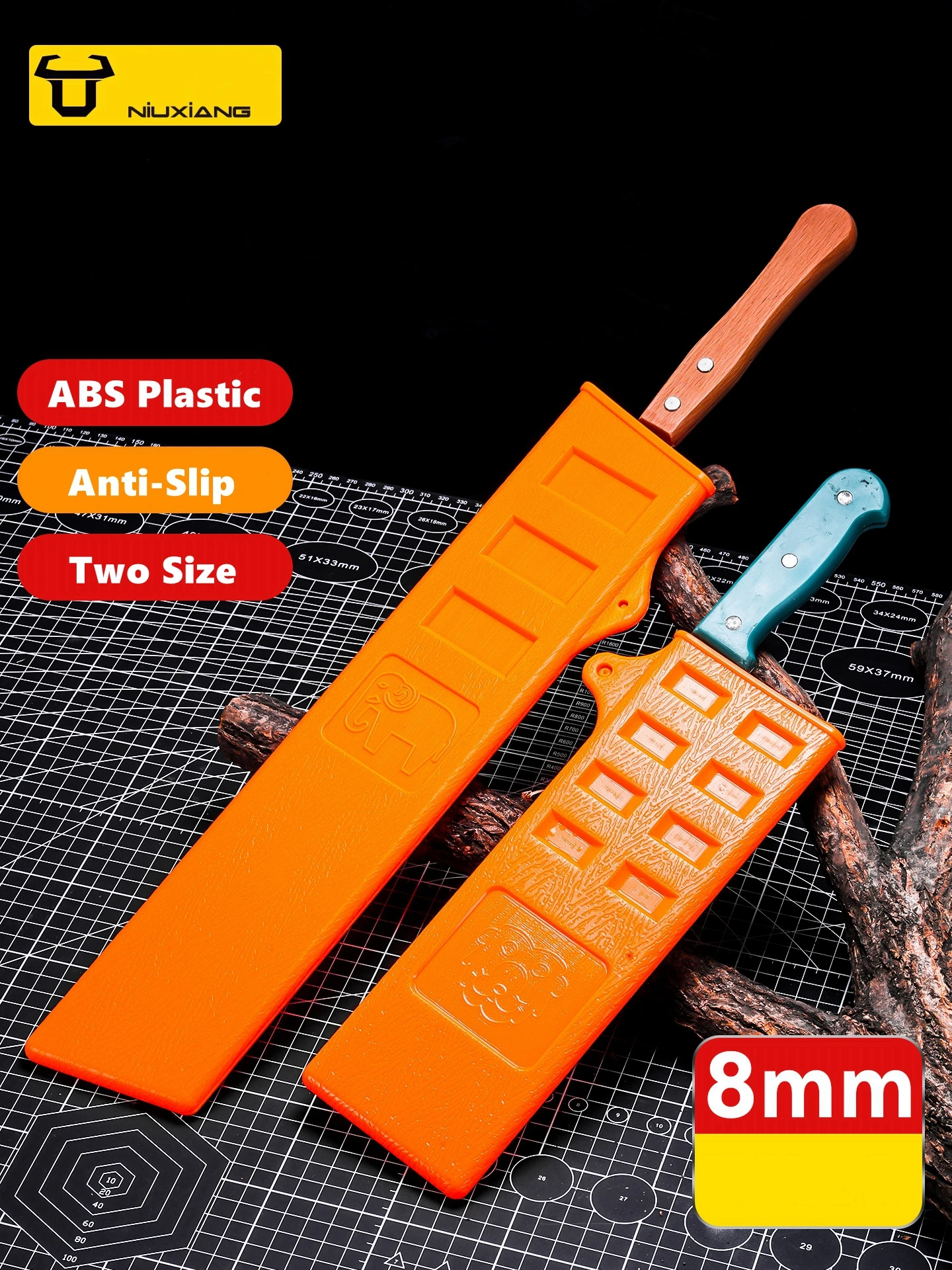 

263/400 мм защитная оболочка для ножей, сумка для хранения столовых приборов, ножны, прочный защитный рукав из АБС-пластика, держатель для резака