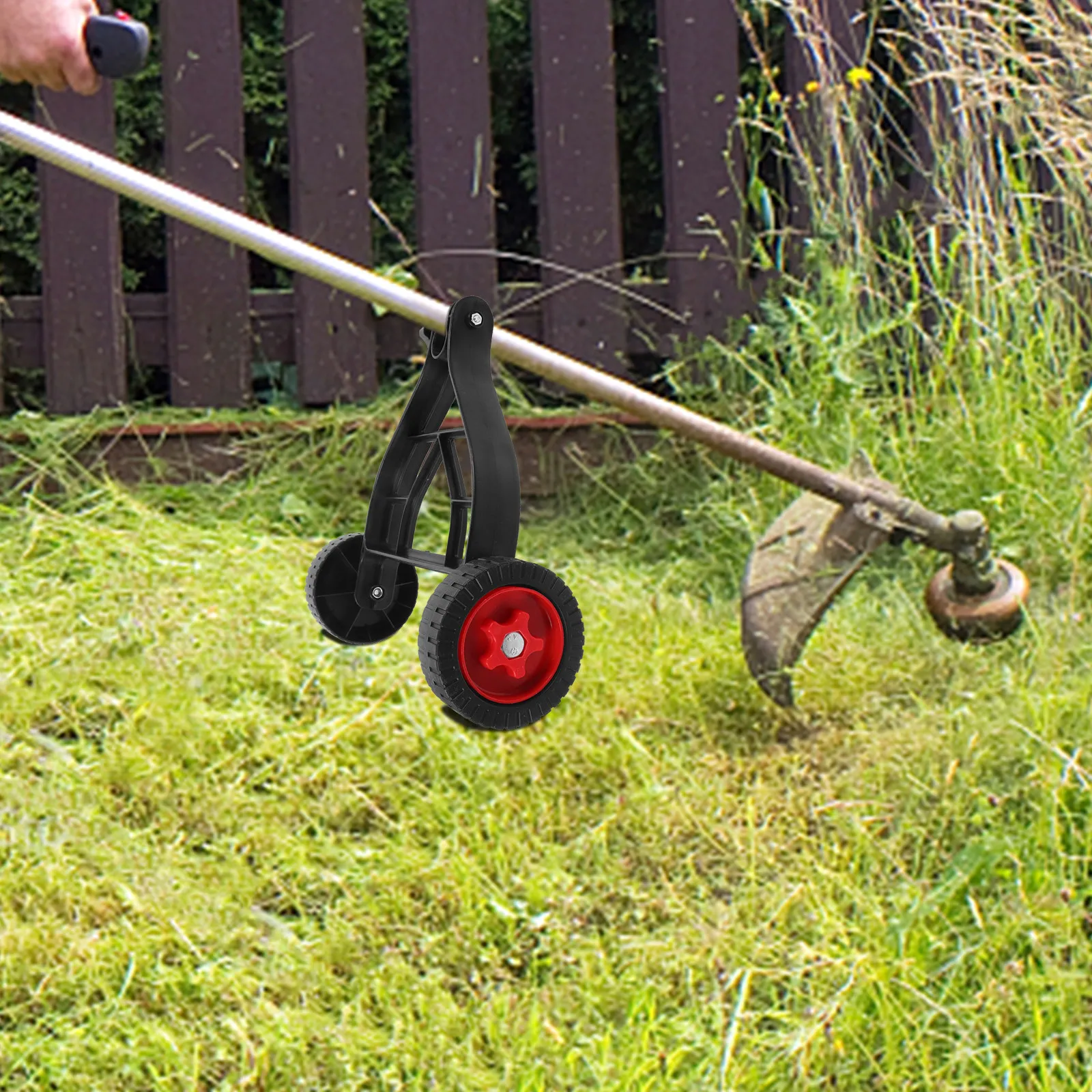 

Replacement Lawn Mower Support Wheel Durable Quiet Flexible Rotation Stable Garden Mower Accessory Trimmer Garden Tools Parts