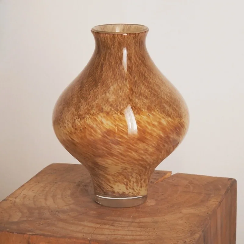 Classical Coloured Glaze Vase Colorful Household Living Room Desktop Ornaments Vase Aesthetic Luxury Modern Home Decoration