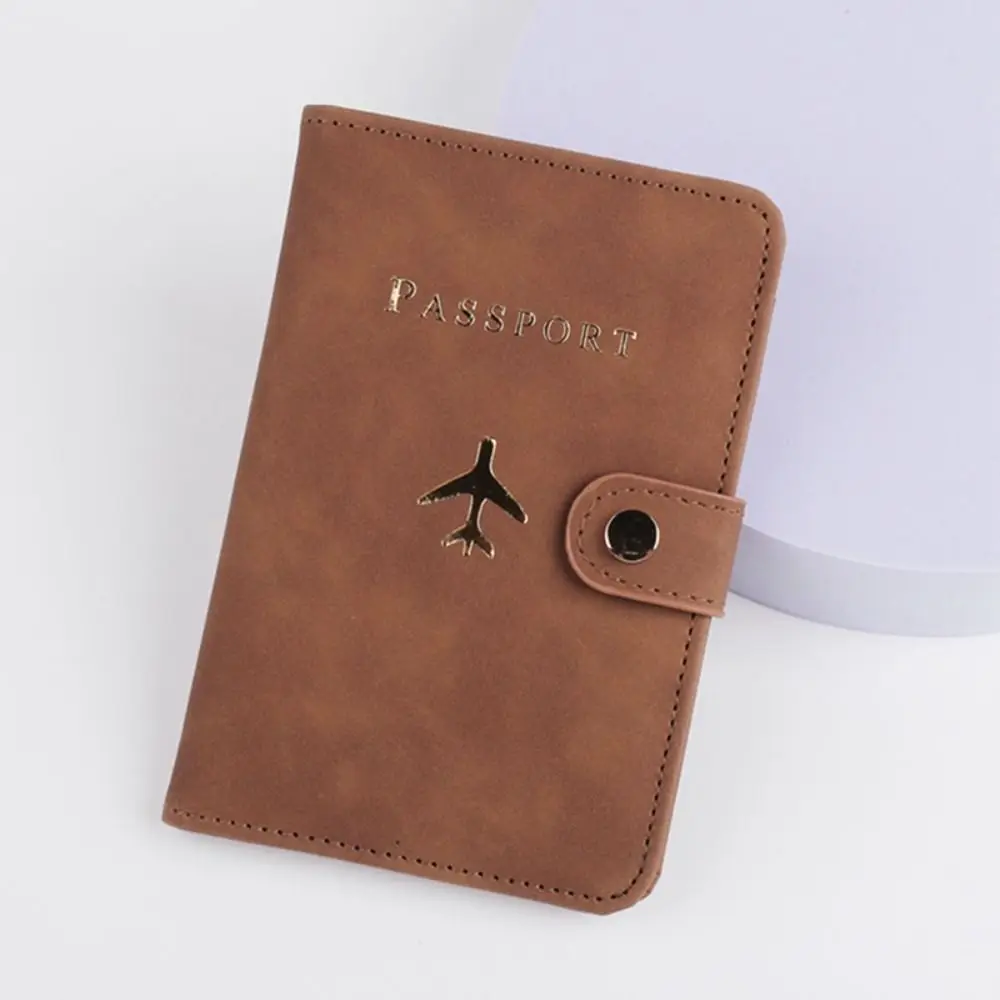 PU Leather Airplane Check-in Certificate Storage Bag Passport Holder Passport Protective Cover PU Card Case Travel Accessories