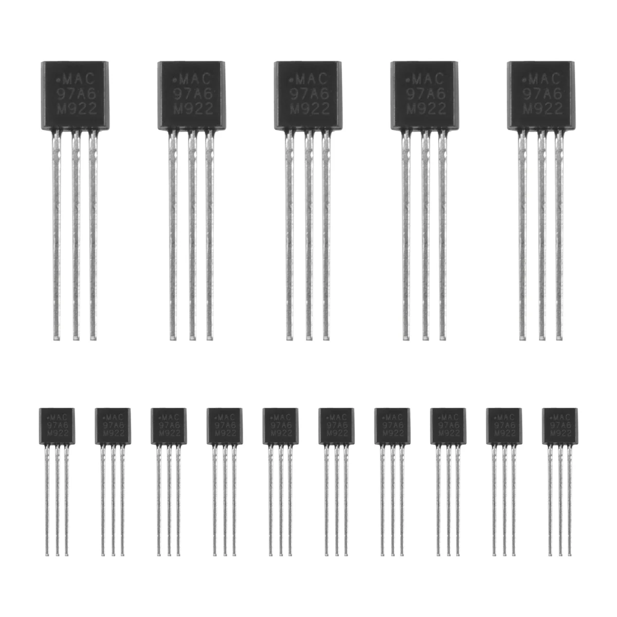 15 Pcs MAC97A6 97A6 Bi-directional Triac Thyristor 600V 1AJAS