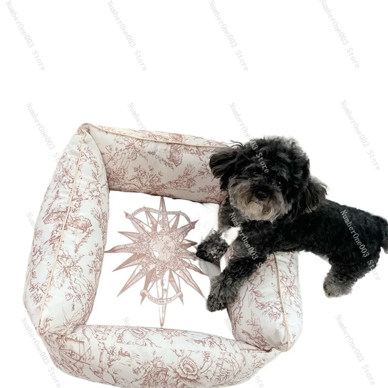

Pet Cat and Dog Deep Sleep Nest Four Seasons Universal Dog Sofa Bed Fully Dismantled and Washed Kennel Machine Washable Cat Bed