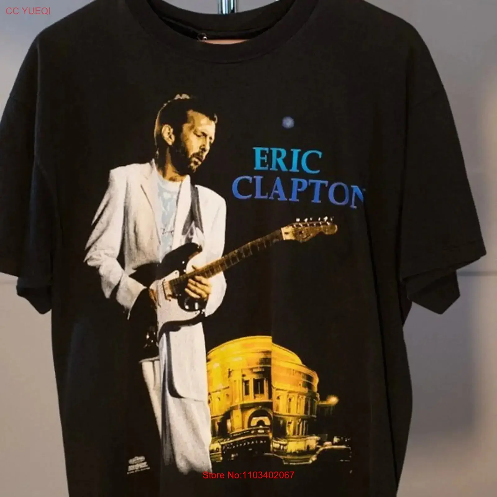 Camiseta Eric Clapton 1993 Royal Albert Hall para fãs, todos os tamanhos, UH17, vintage, lavada, versátil, para uso diário, elástica.
