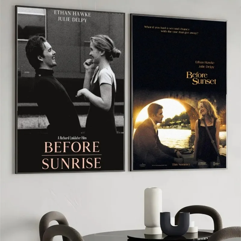 أفلام الحب الكلاسيكية قبل شروق الشمس ملصق جدار ديكور فني للمنزل غرفة ديكور اللوحة الرقمية غرفة المعيشة مطعم المطبخ الفن