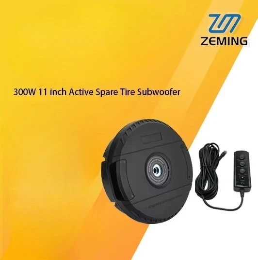 Wholesale 11-Inch Active High-Power Car Audio Subwoofer with Spare Tire DC 12V Interior Accessories for Car Audio Retrofit