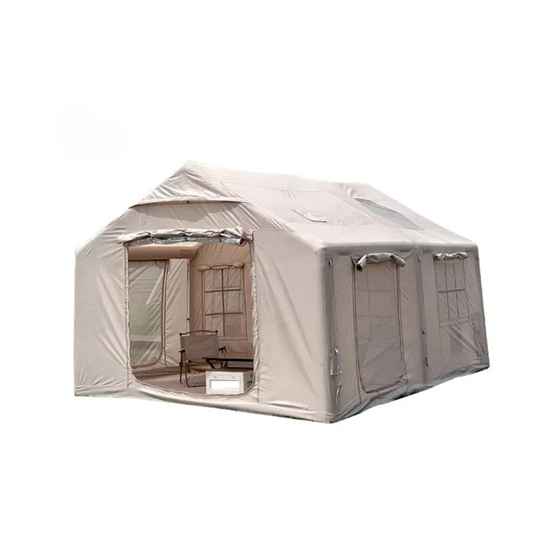 

Four Season Waterproof Inflatable Tent Air Tent For Camping With Mesh Window & Doors