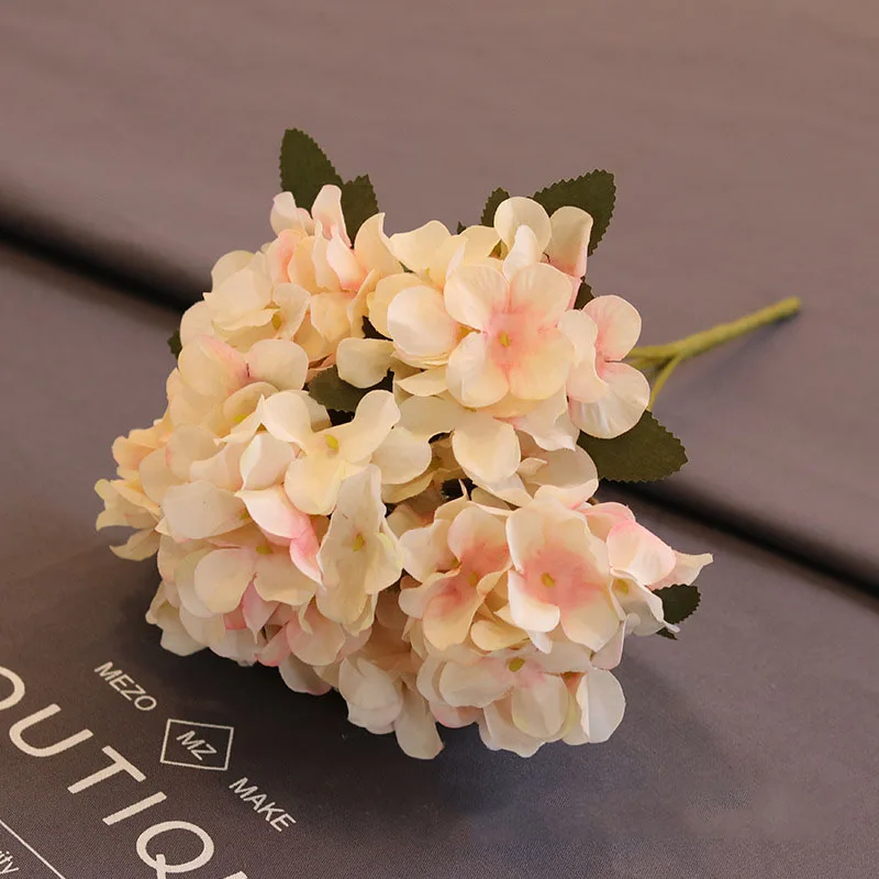Artificial flowers silk hydrangea high quality retro fake flowers for wedding party home decor diy silk flowers