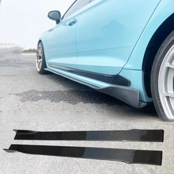 Real Carbon Fiber Side Skirt For Audi A5 S5 RS5 B9 B10 2017-2025 Body Kit Lip Spoiler Upgrade Refits Splitter