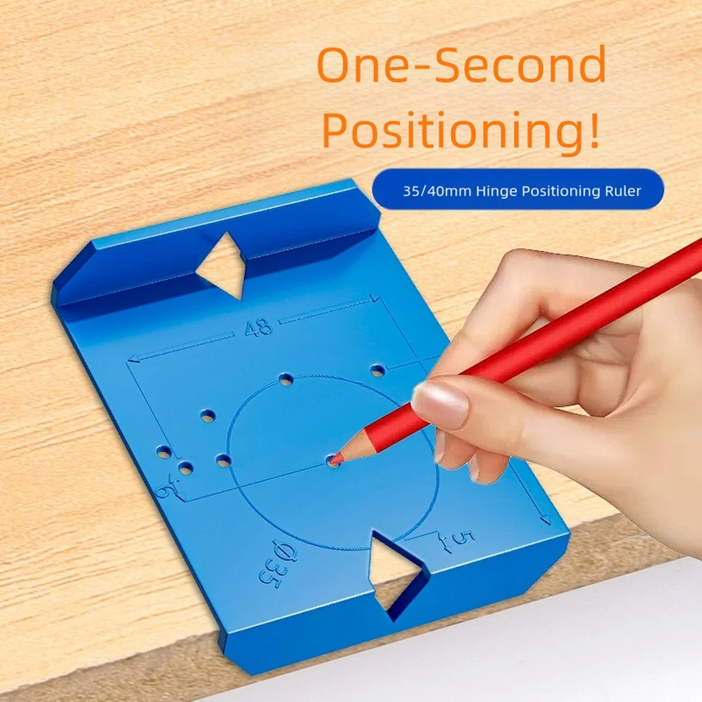 For DIY Furniture Assembly Cabinet Installation Tool ABS Drill Guide Hand Tool Set 69*62mm Cemented Carbide Drill Bit
